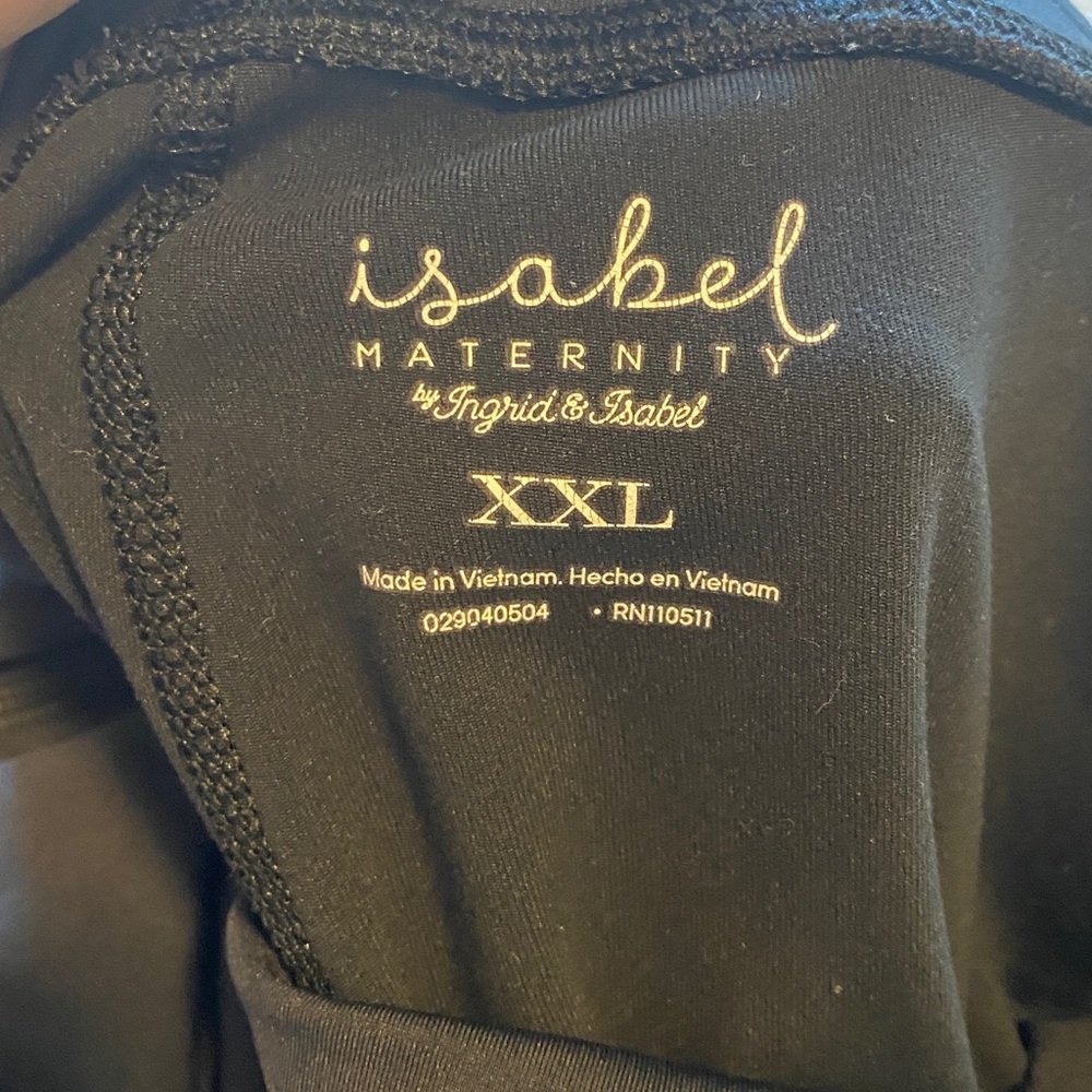 Ingrid & Isabel Black Maternity Leggings - Picture 2 of 3